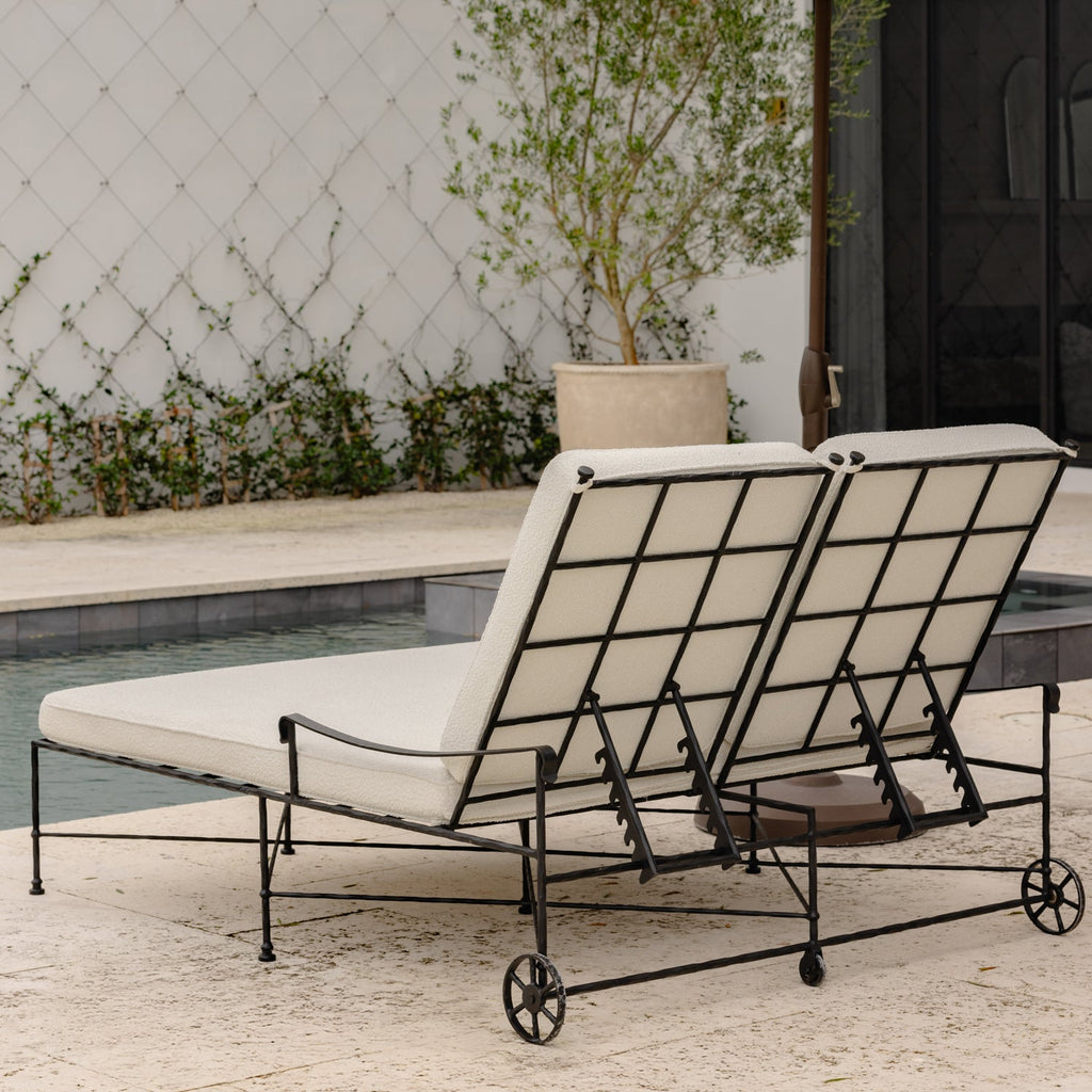 Chaise longue double d'extérieur Provence - Boucle