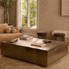 Table basse en nickel